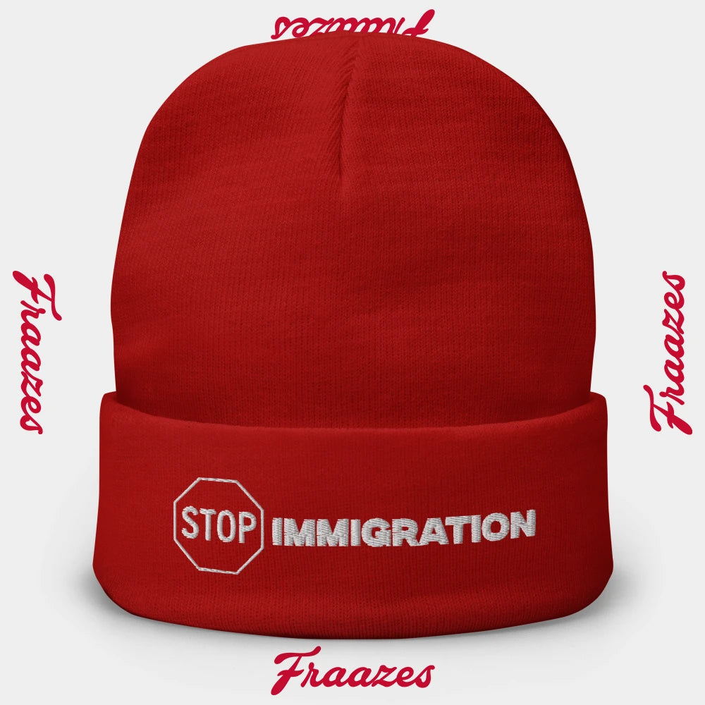 Beanie "Stop Immigration"
